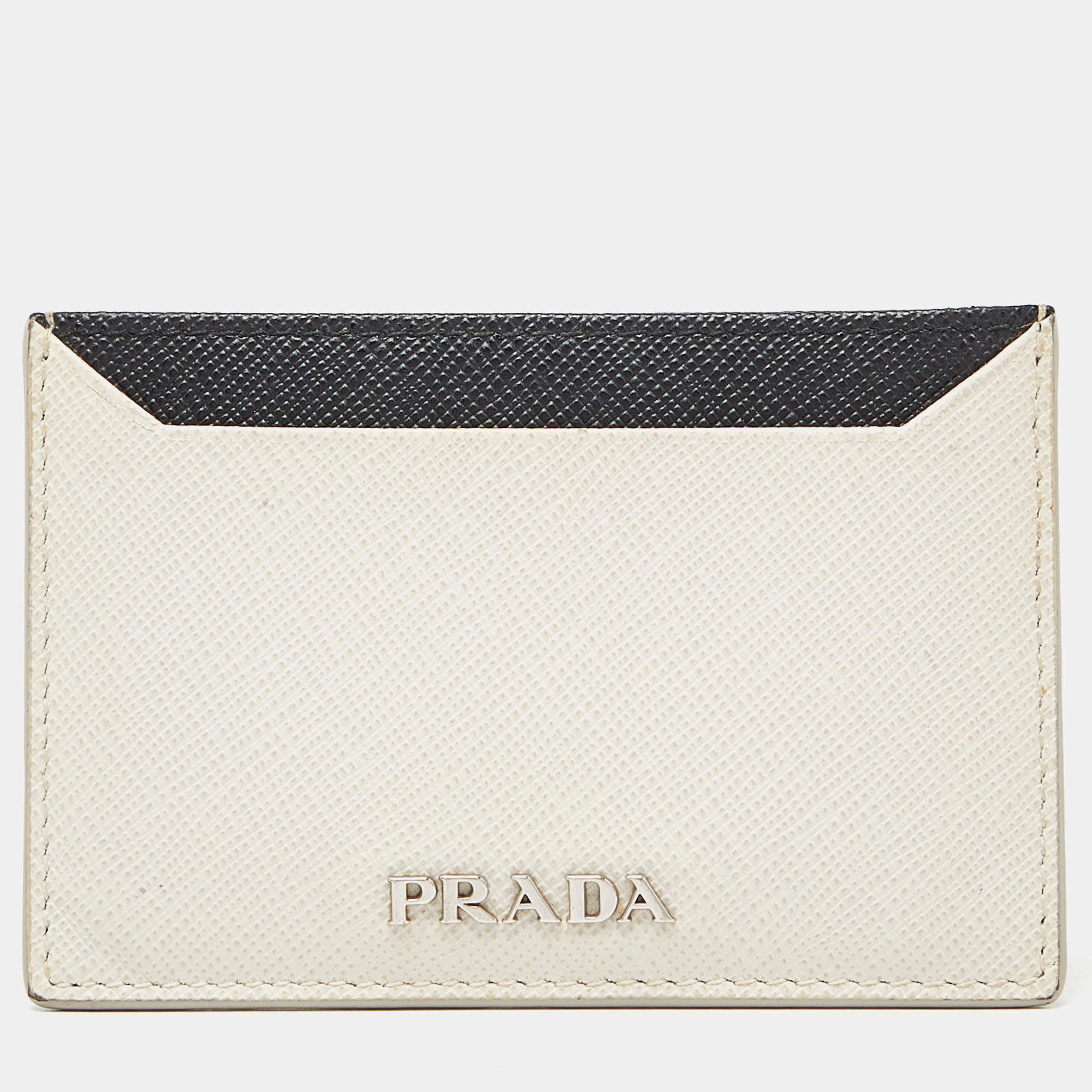 Used prada leather cardholder