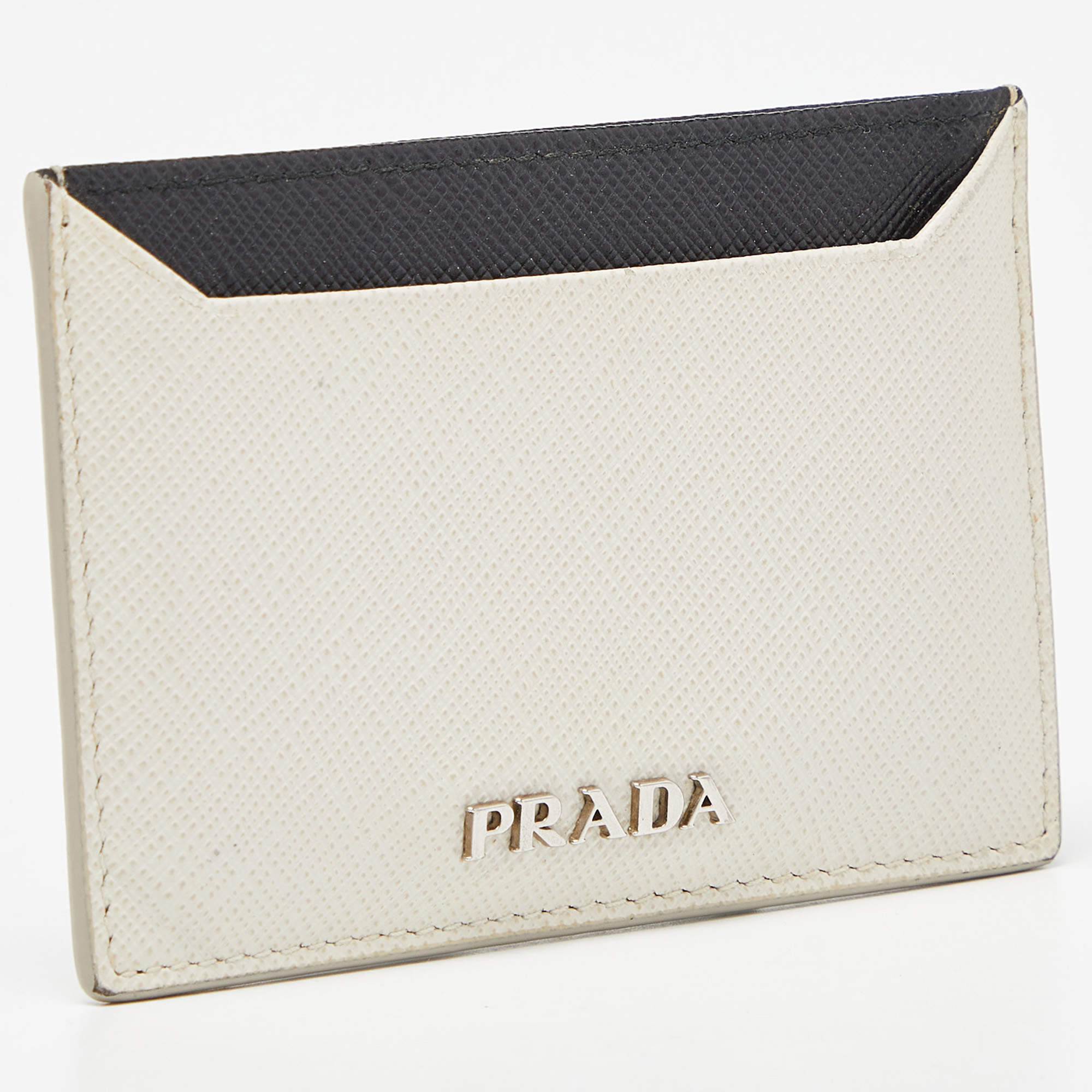 Used prada leather cardholder / WALLET - LEATHER