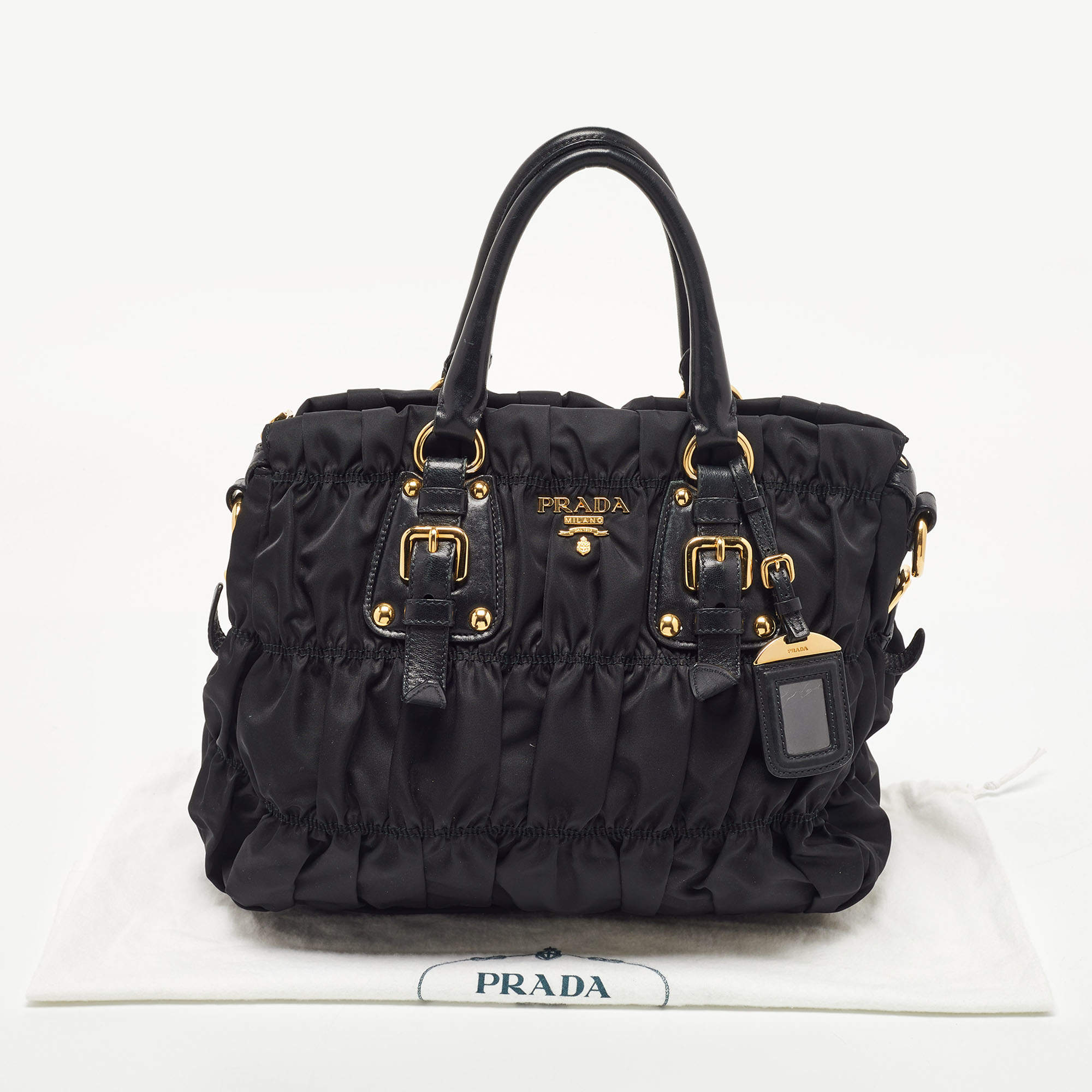 Prada Tessutogaufre Nylon Shoulder Bag