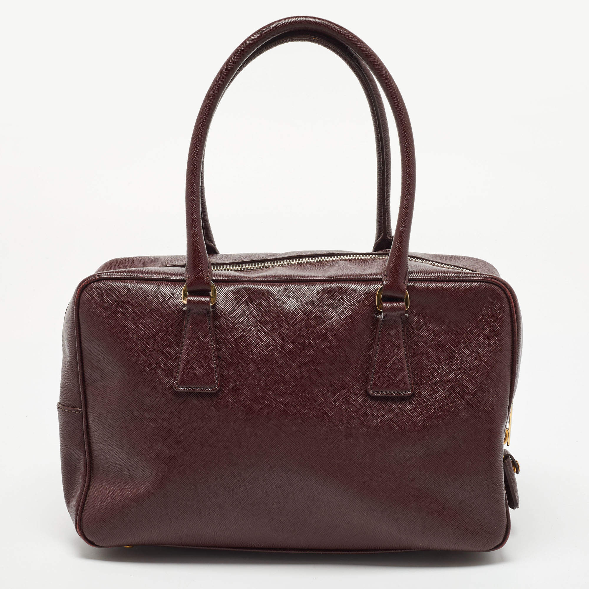 Prada Turchese Saffiano Metal Leather Clutch Bag