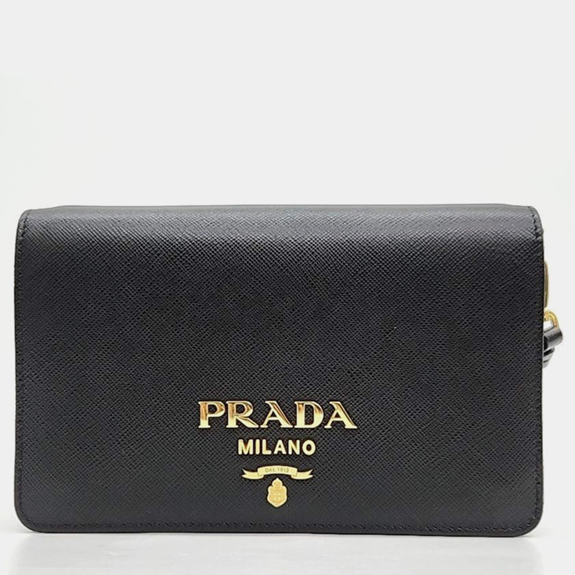 Pre Owned Prada Saffiano Cross Bag