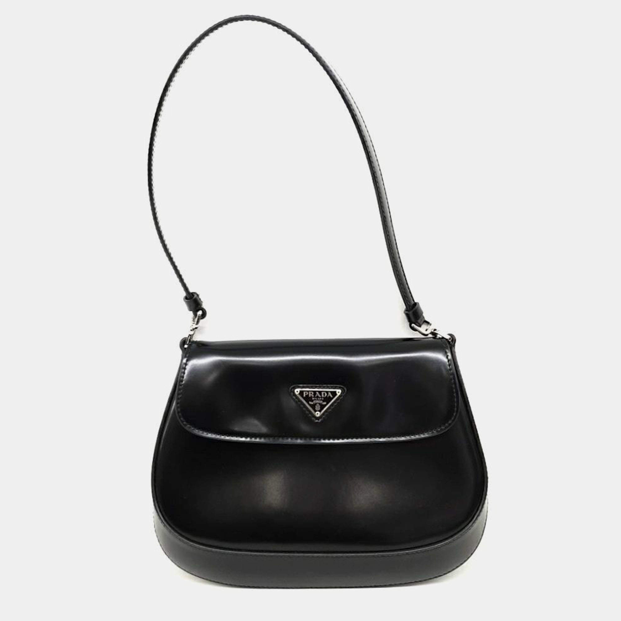 Pre Owned Prada Cleo Brushed Shoulder Bag