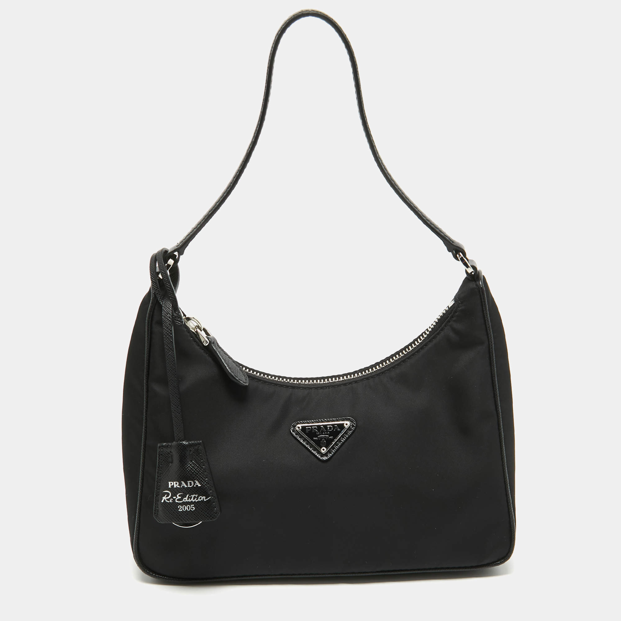 Prada Black Nylon Mini Re-Edition 2005 Shoulder Bag