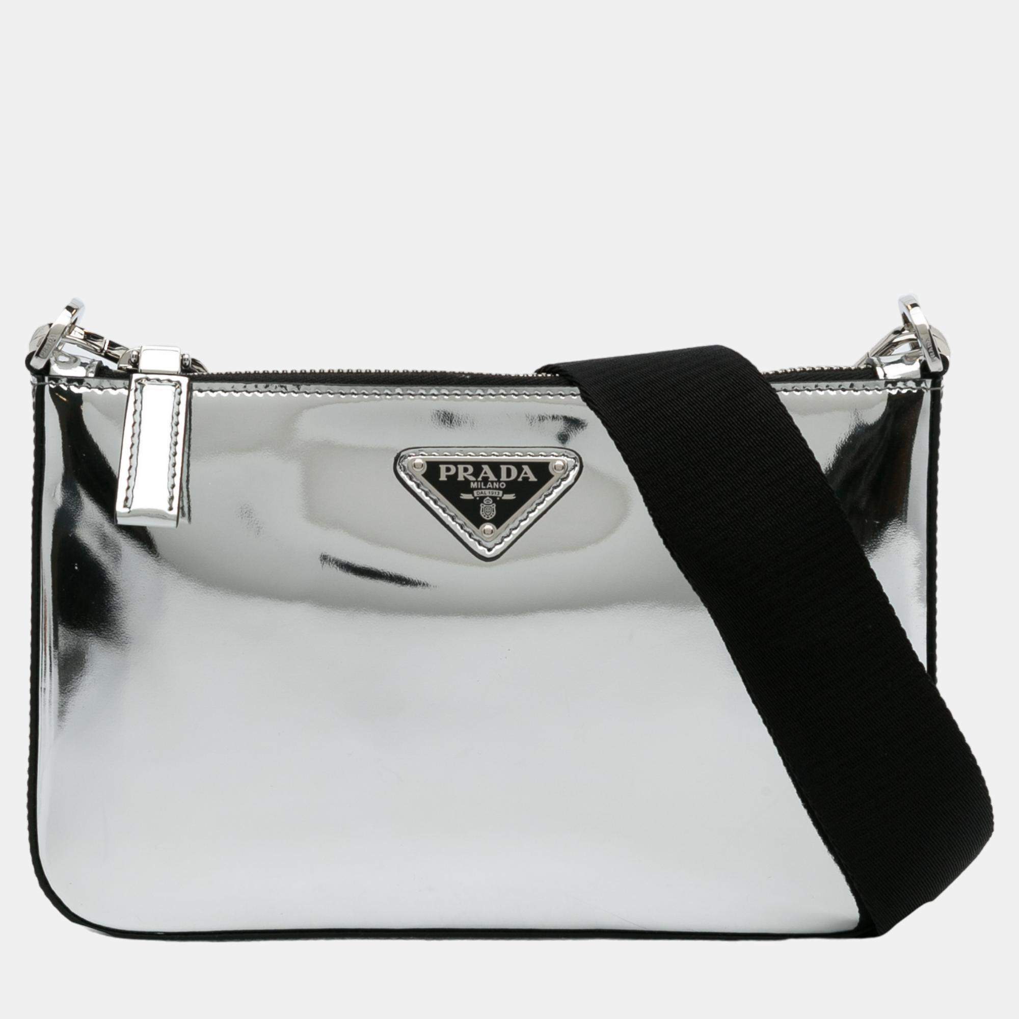 Silver 2024 prada bag