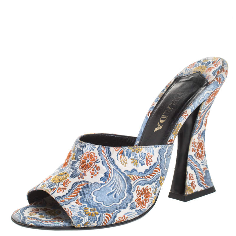 prada brocade mules