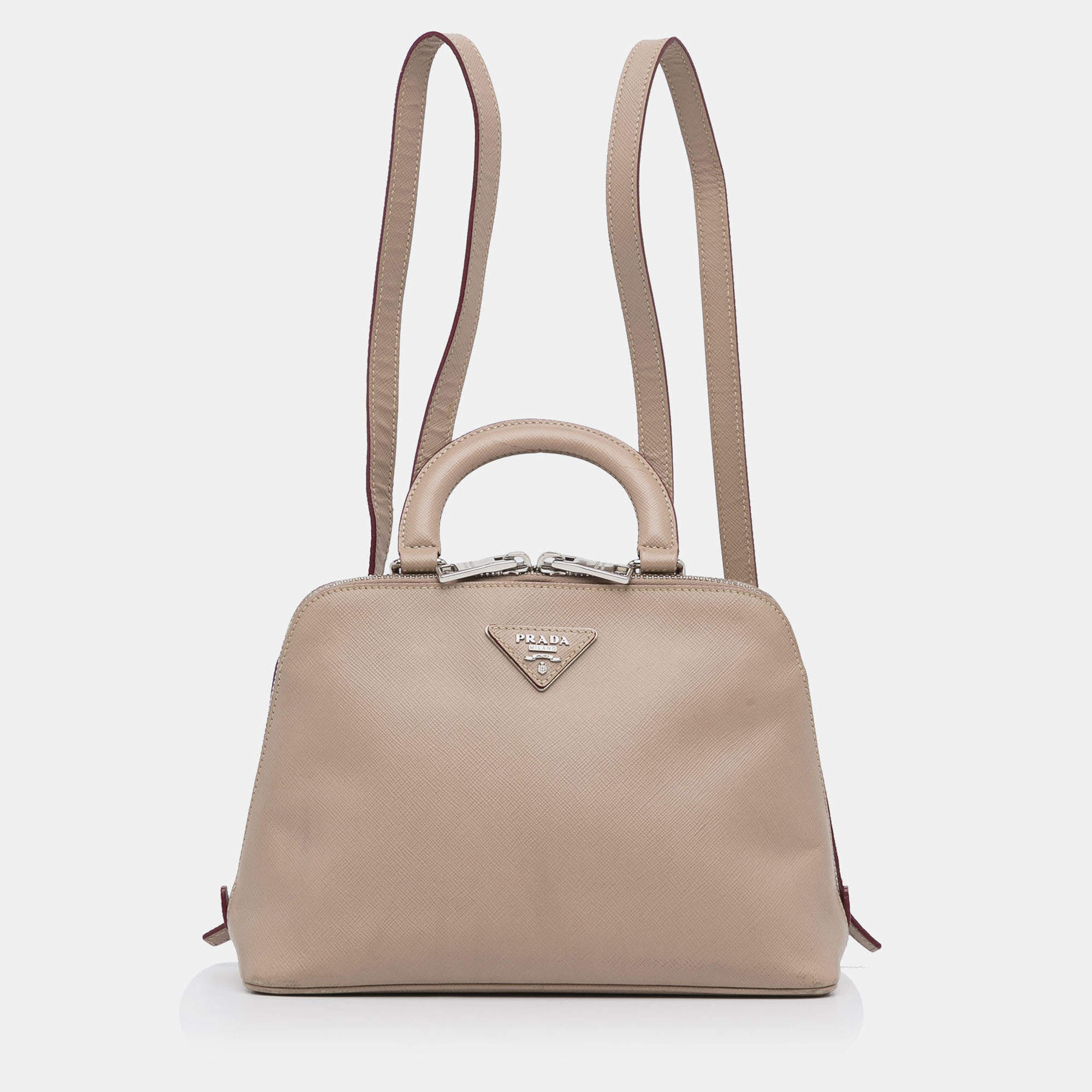 Pre Owned Prada Saffiano Lux Promenade Backpack