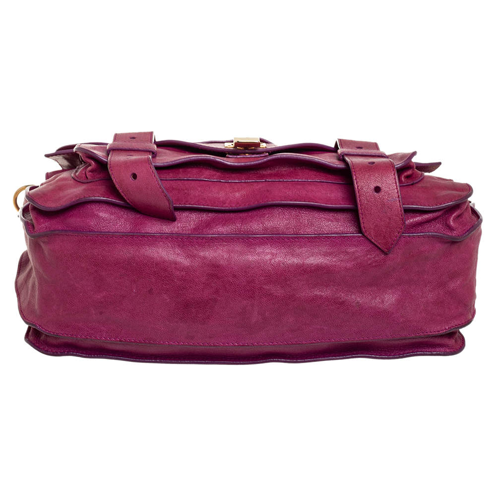 Magenta suede proenza schouler bag sale