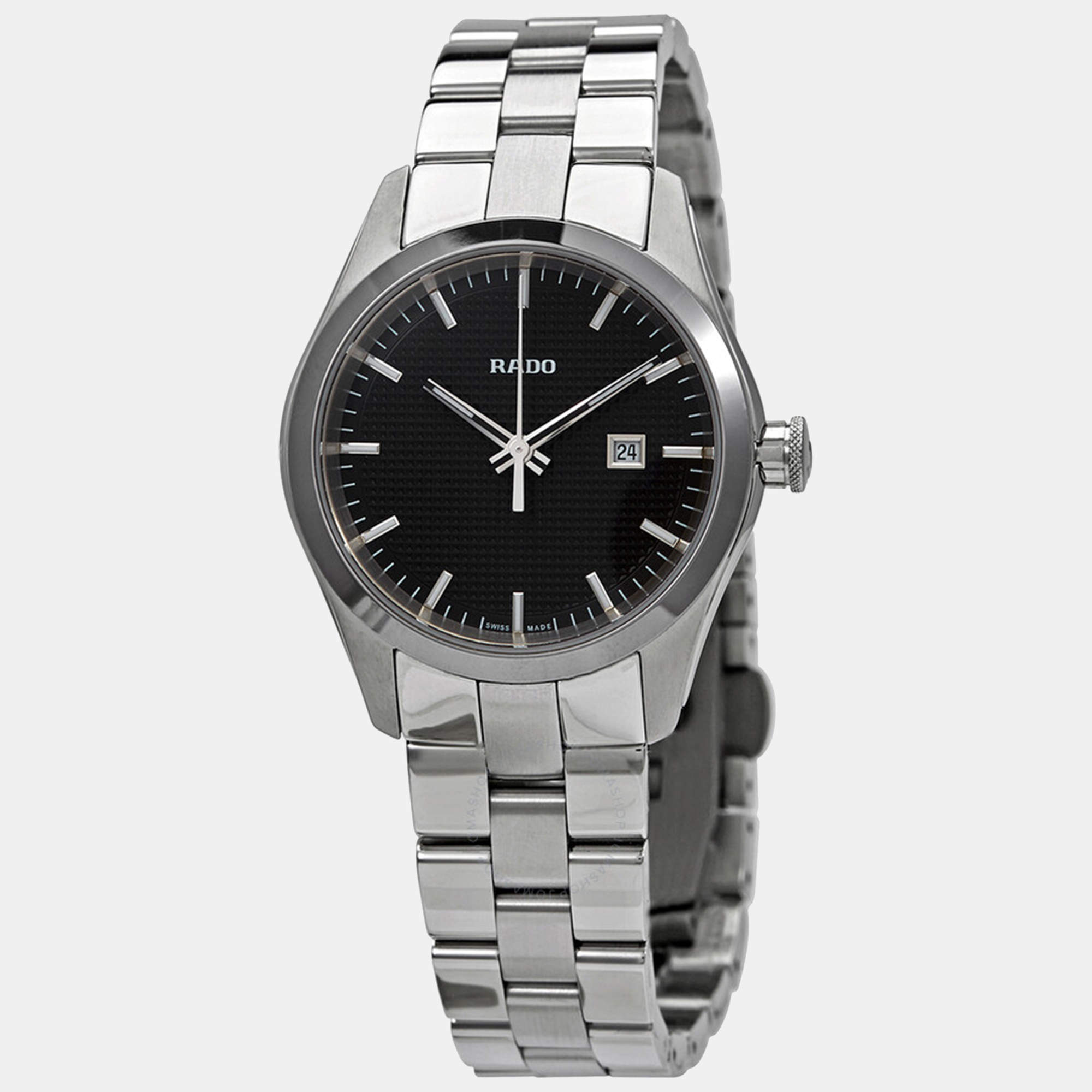 Rado Hyperchrome Quartz Black Dial Ladies Watch R32110163 33 mm