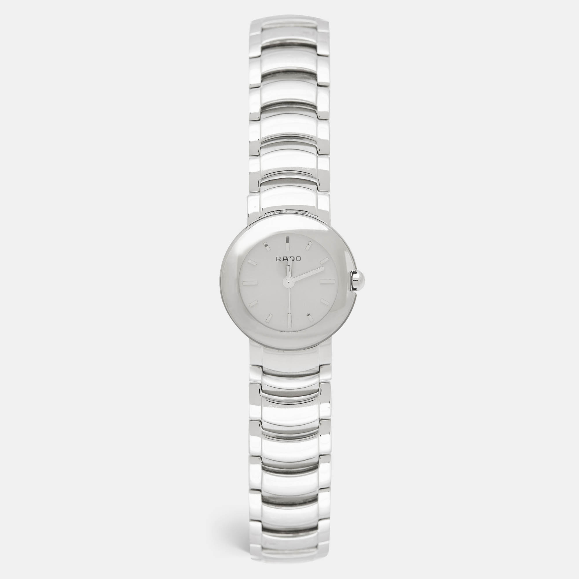 Rado Silver Stainless Steel Diastar 318.0549.3 Women's Wristwatch 23 mm