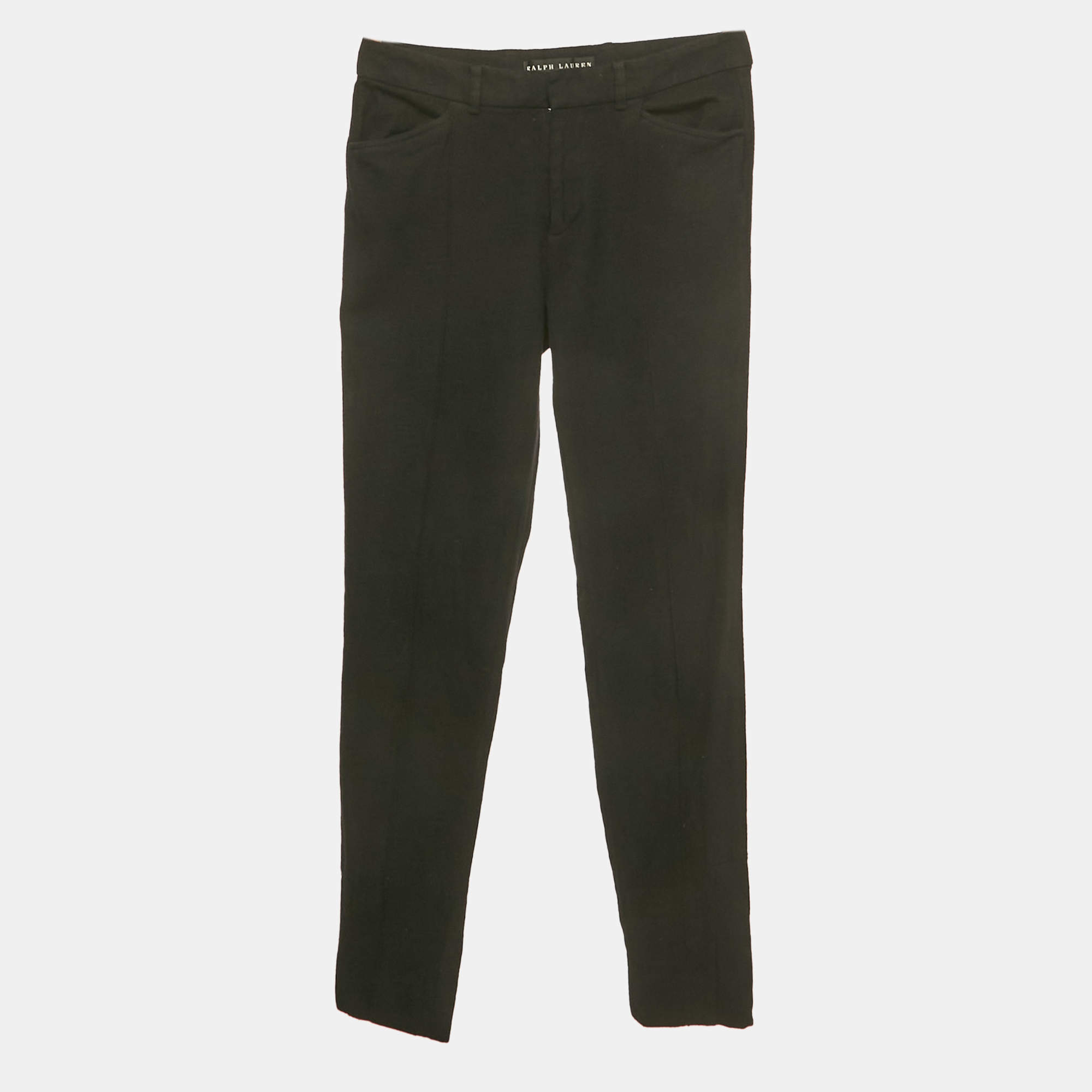 مملوكة مسبقًا Ralph Lauren Black Wool Trousers S 