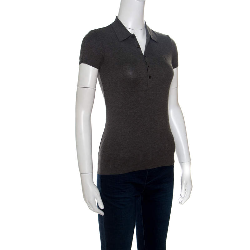 women's fitted black polo shirts
