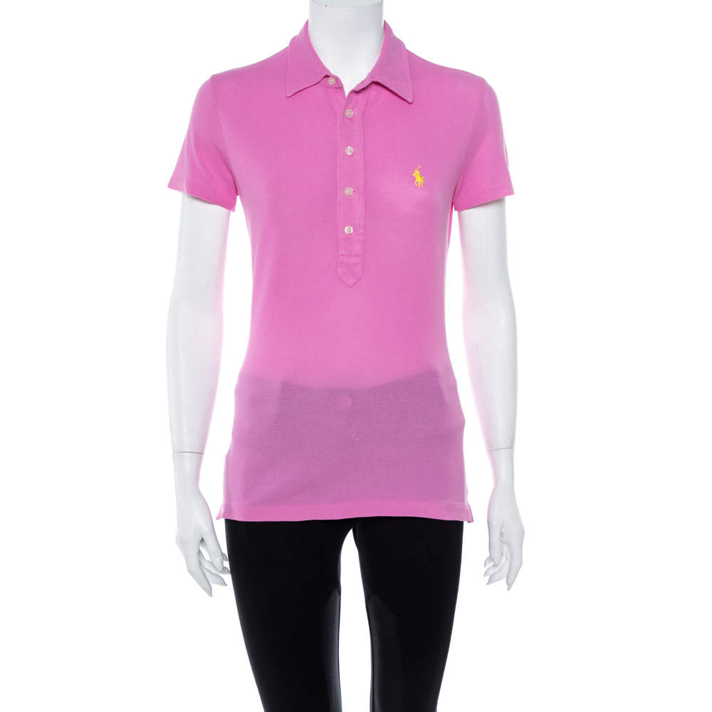 Ralph Lauren Pink Cotton Pique Polo T Shirt S Ralph Lauren | The Luxury ...