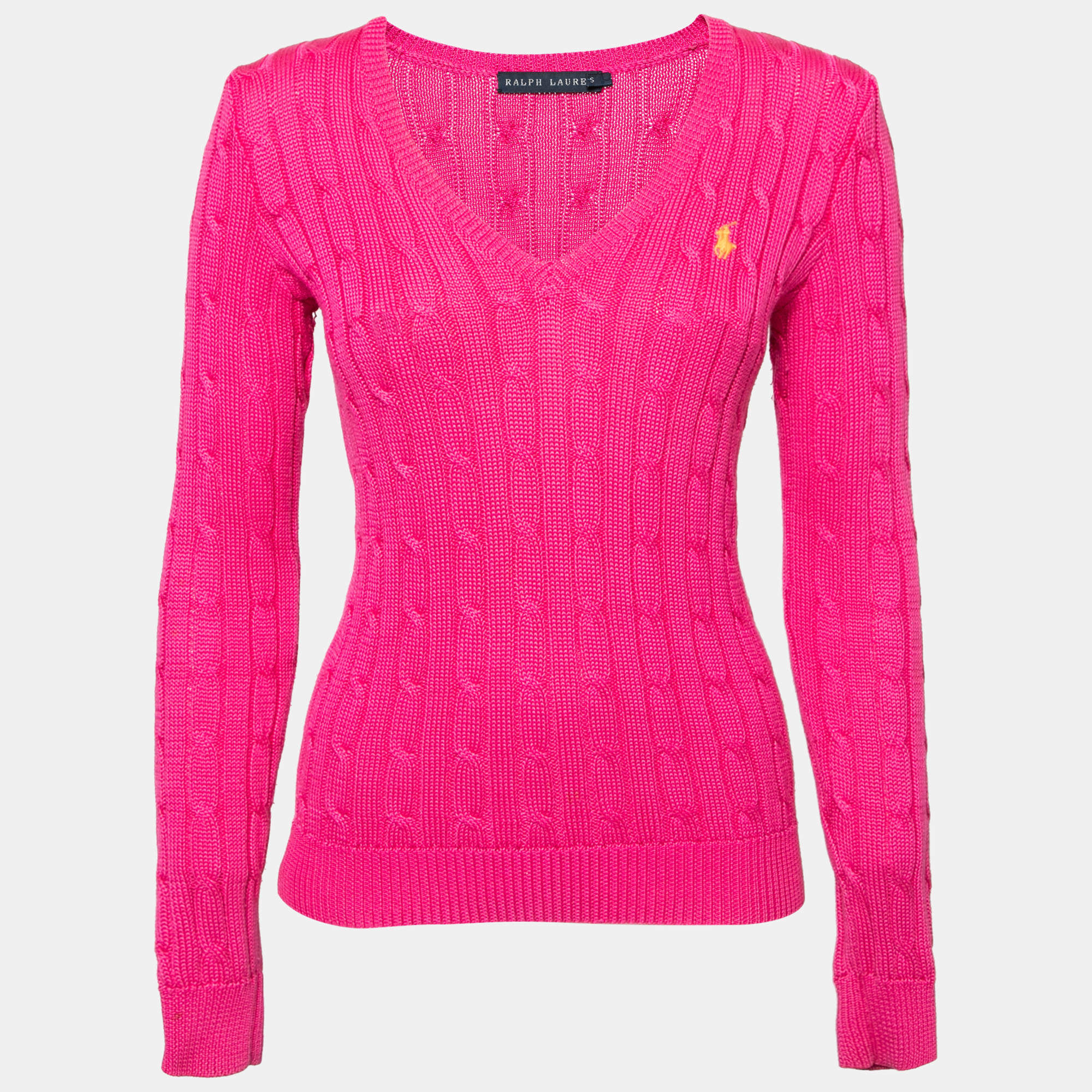 ★★POLO RALPH LAUREN★★ Long sleeve pullover sweater pink Polo Ralph Lauren Julianna Long Sleeve Pullover Sweater in
