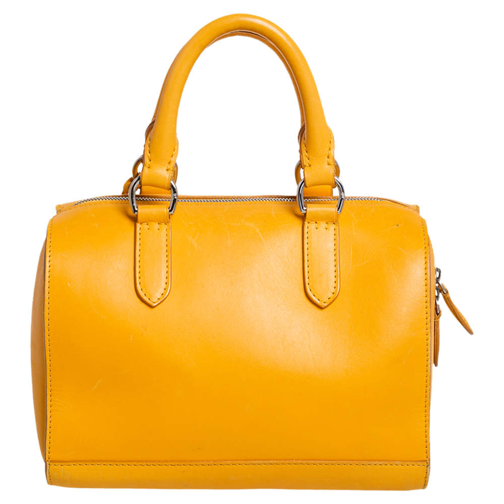 Ralph Lauren Mustard Leather Stirrup Boston Bag Ralph Lauren