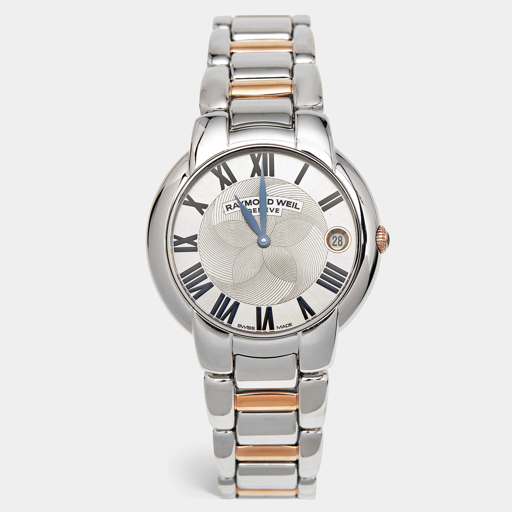 Raymond Weil Silver Dial Two-Tone Stainless Steel Jasmine 5235-S5-01659 Women's Wristwatch 35 mm