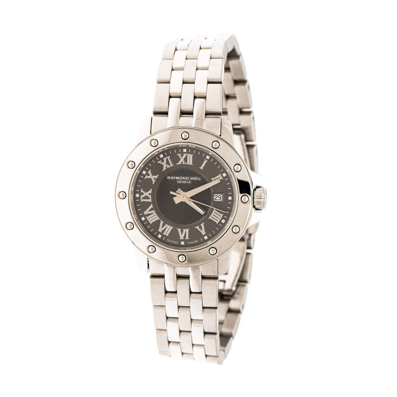 Raymond Weil Grey Stainless Steel Tango 5399 Women's Wristwatch 28 mm
