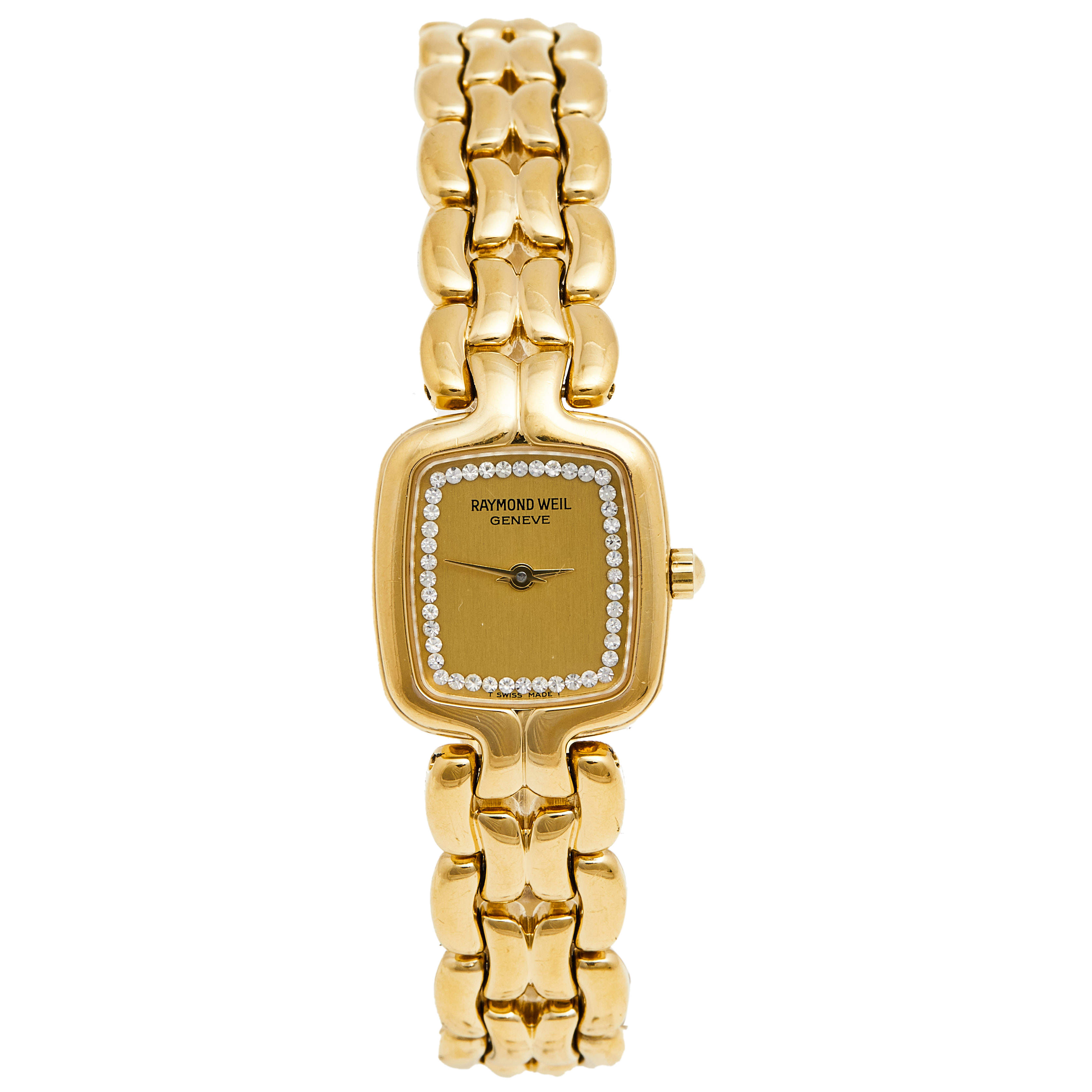 Raymond Weil Champagne Gold Plated Stainless Steel 5877 Women's ...