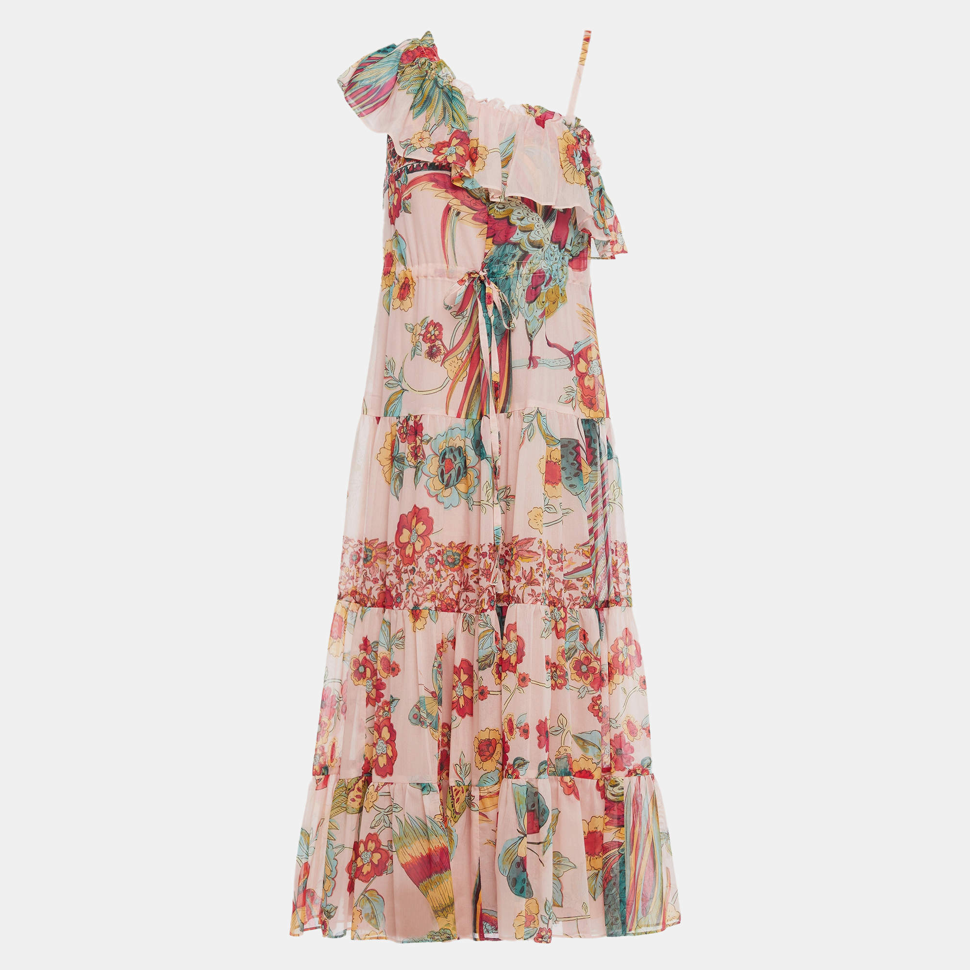 Pre Owned Redvalentino Cotton Midi Dress 38