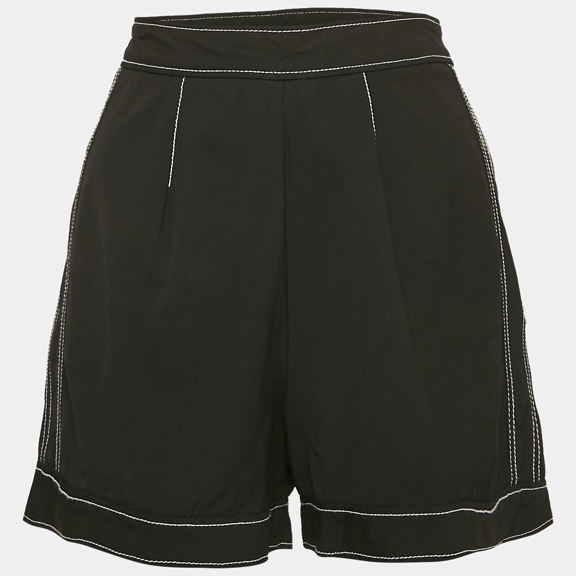 RED Valentino Black Wool Blend Short M