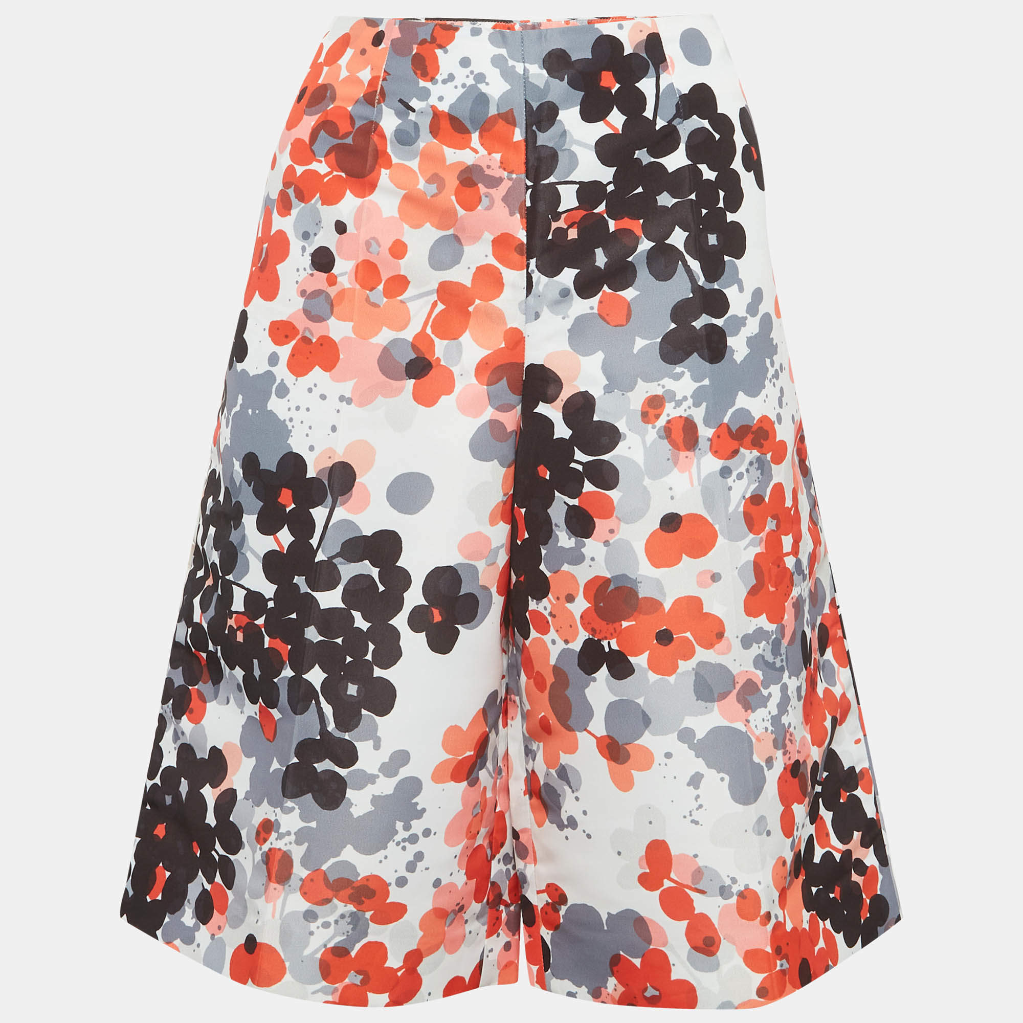 Pre Owned RED Valentino Multicolour Floral Print Synthetic Shorts M