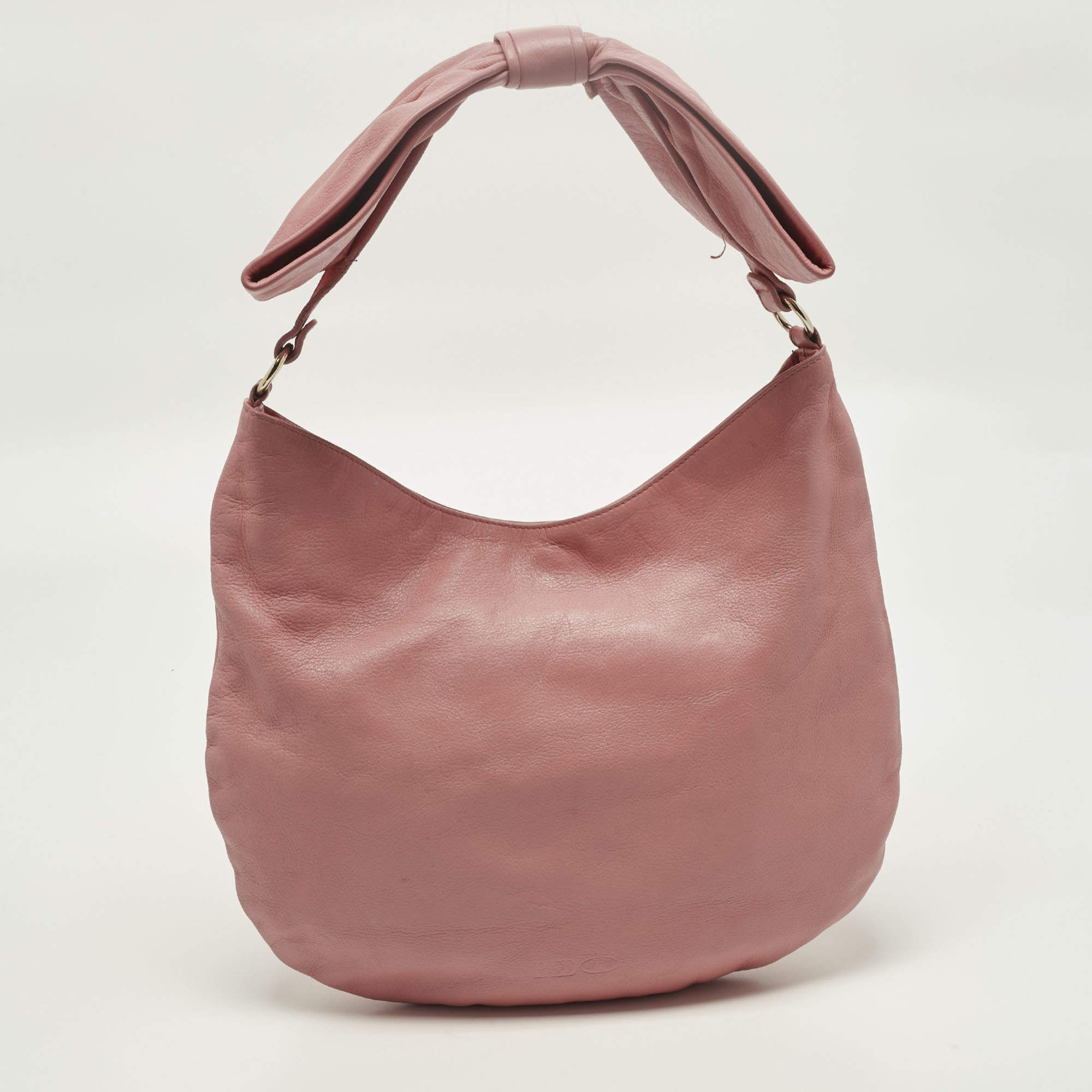 Pre Owned RED Valentino Bow Pink Leather Hobo 