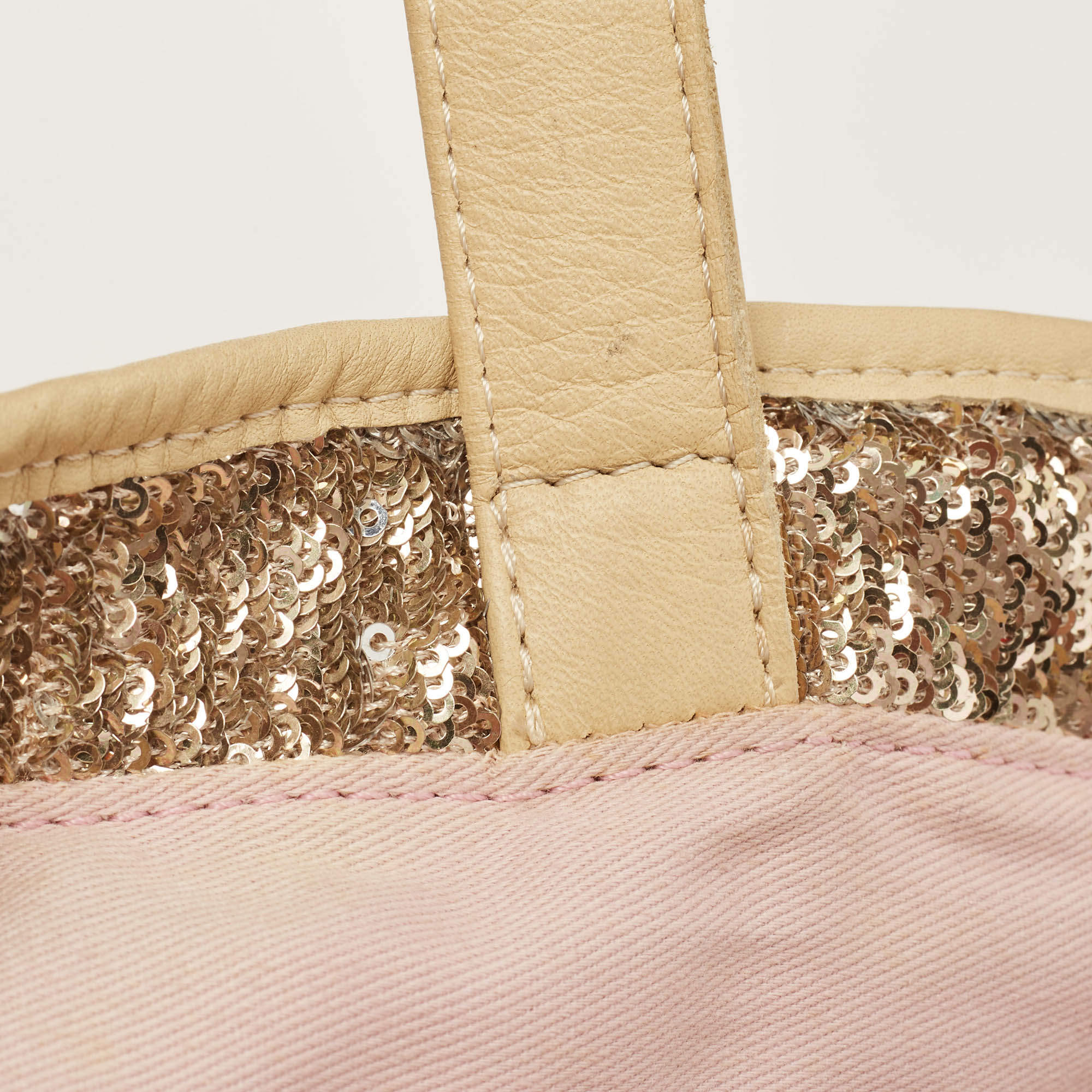Red Valentino Gold Sequin Ruffle Tote – Ladybag International