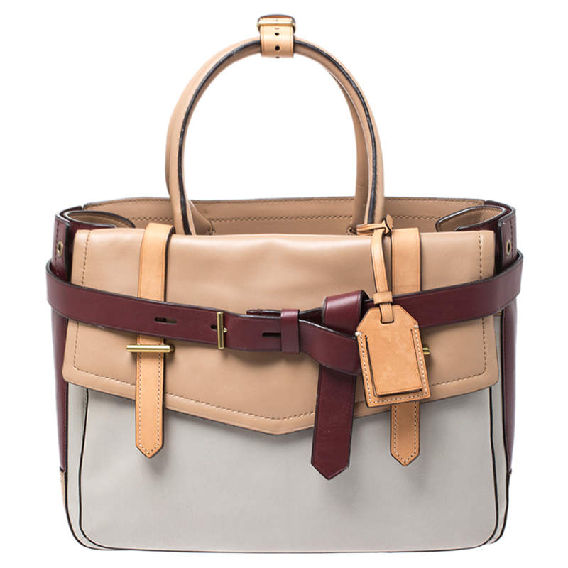 Reed Krakoff Multicolor Leather Gator Boxer II Tote
