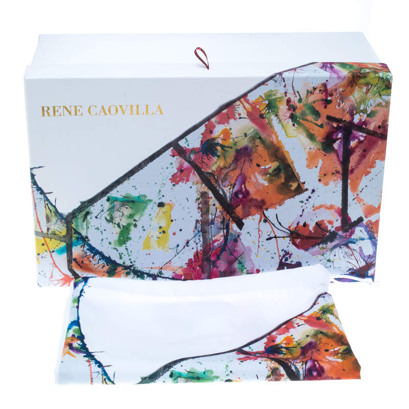 Mahaweb Abstract Design Limited Edition Shoe Box & Dust Bag for Rene Caovilla 