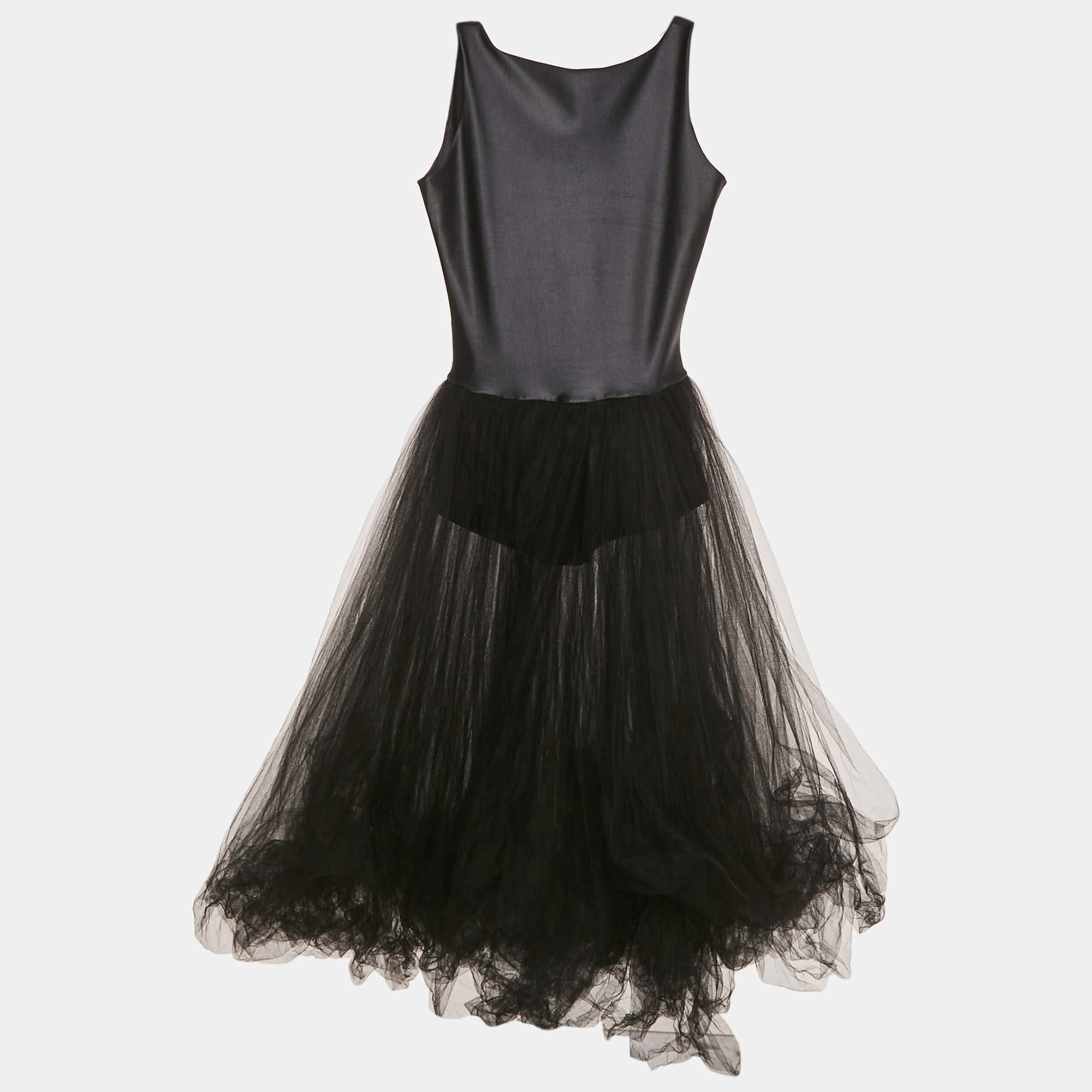 Pre Owned Repetto Black Tulle Tutu long Dress XS