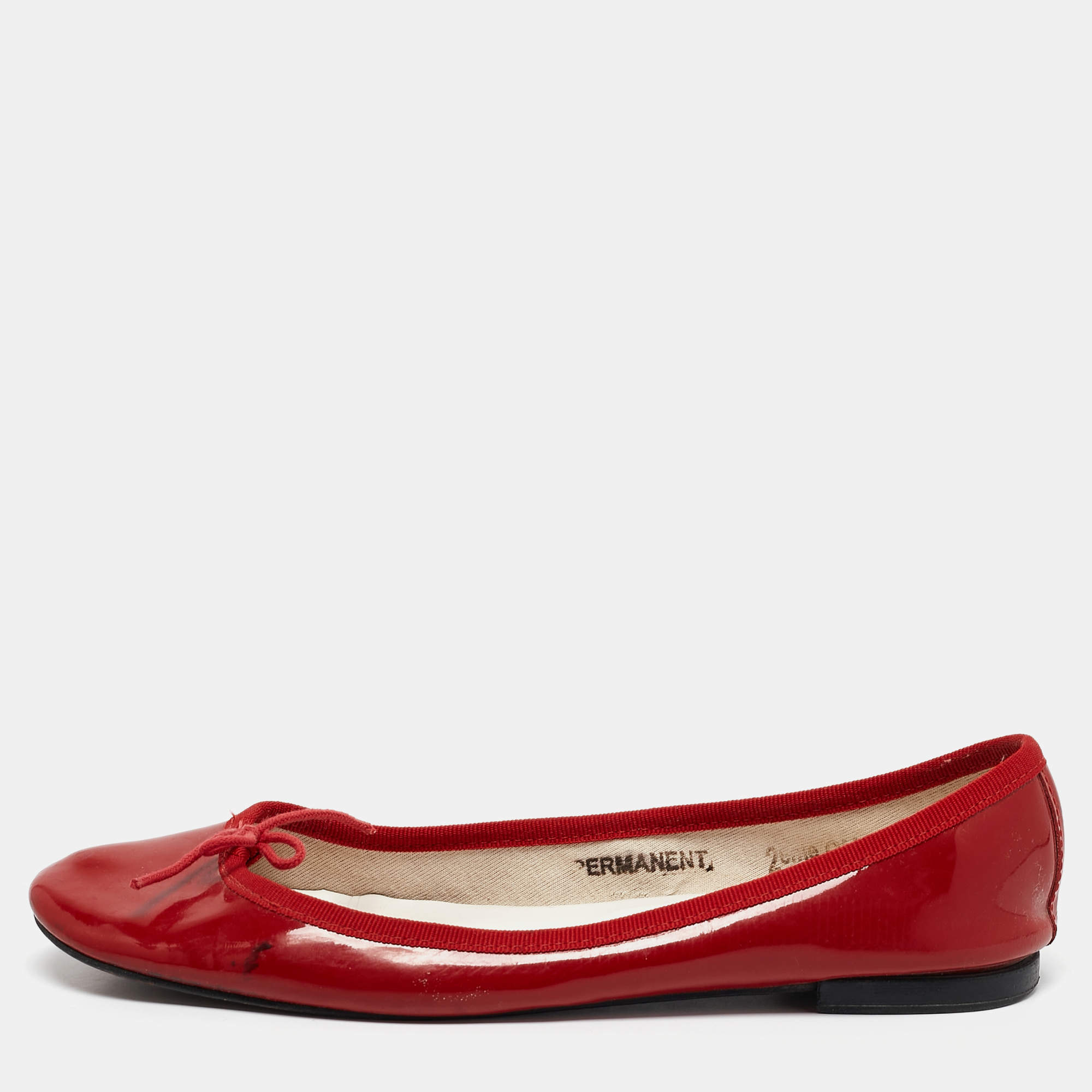 Repetto Red Patent Leather Ballet Flats Size 39