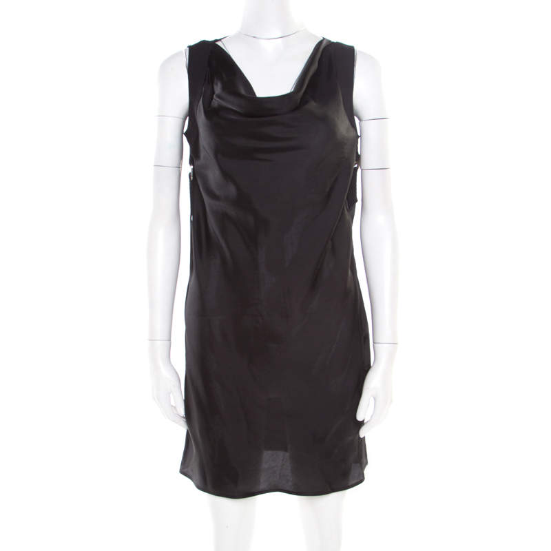 Rick Owens Black Harness Detail Sleeveless Tunic S