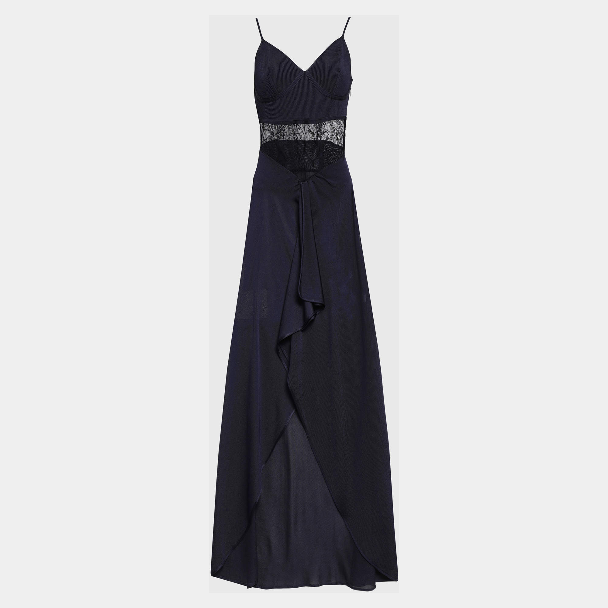 Pre Owned Roberto Cavalli Vinyon Gown 48
