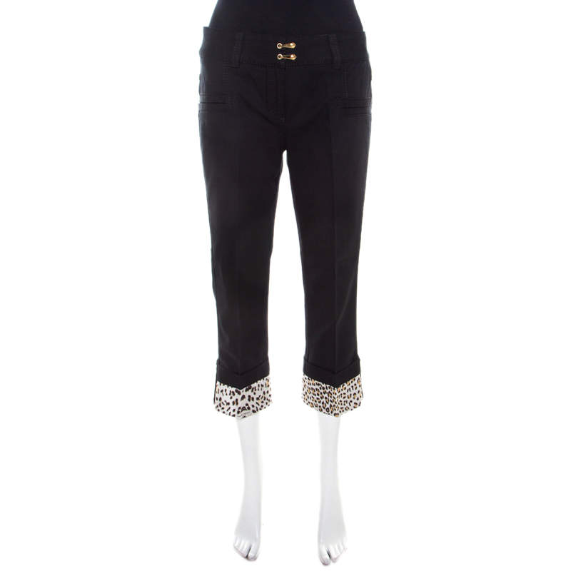 black cuff jeans