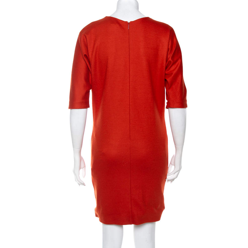 roberto cavalli orange dress