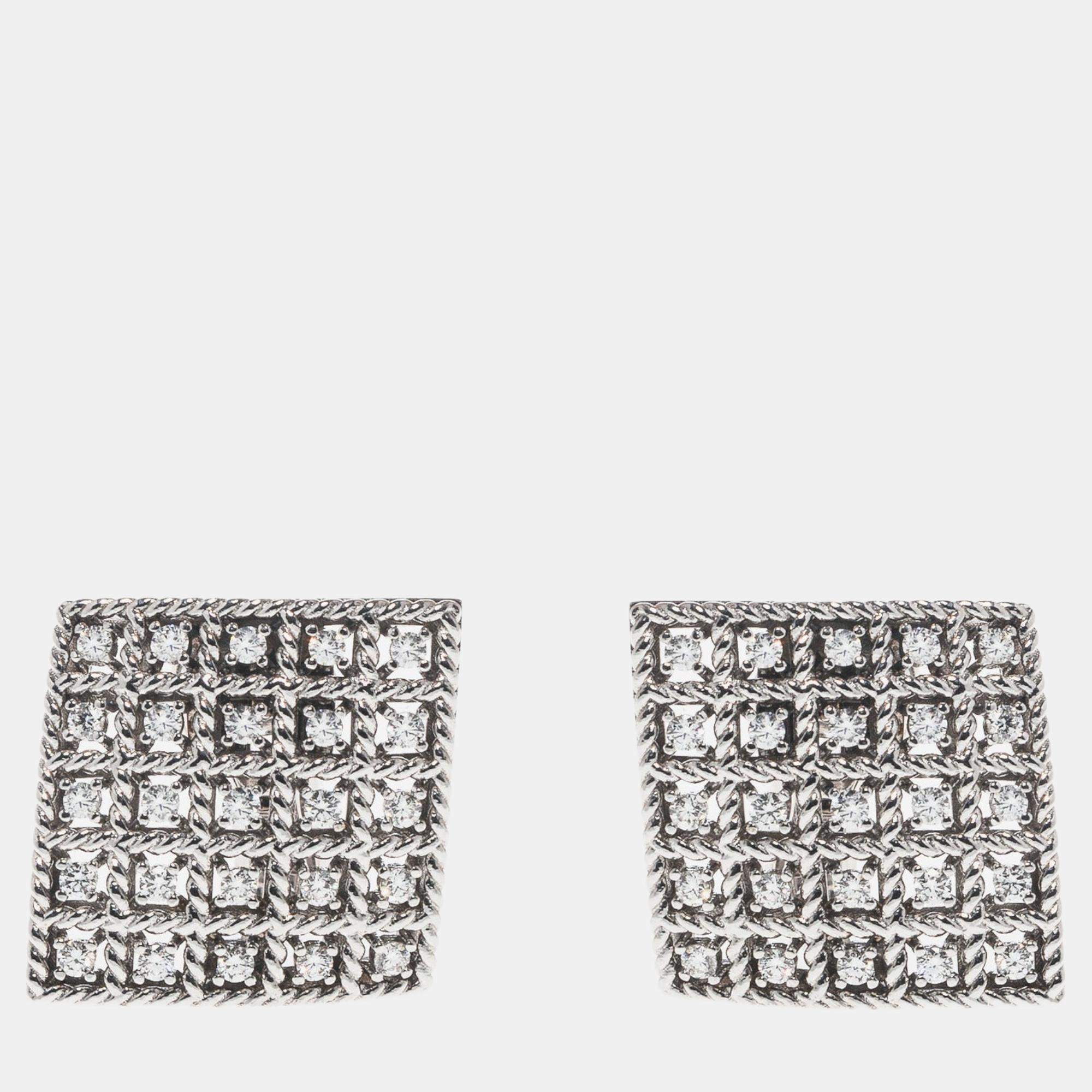 Roberto Coin Multi White Gold Earrings