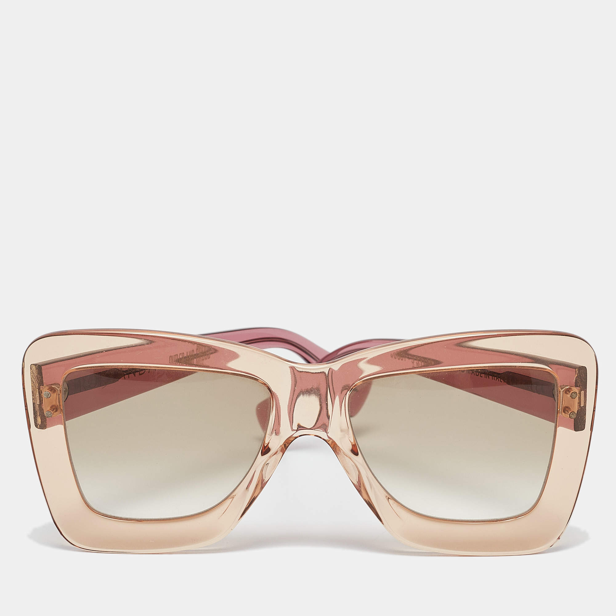 Roksanda X Cutler and Gross Bicolor/Brown Gradient SU001 Oversized Sunglasses
