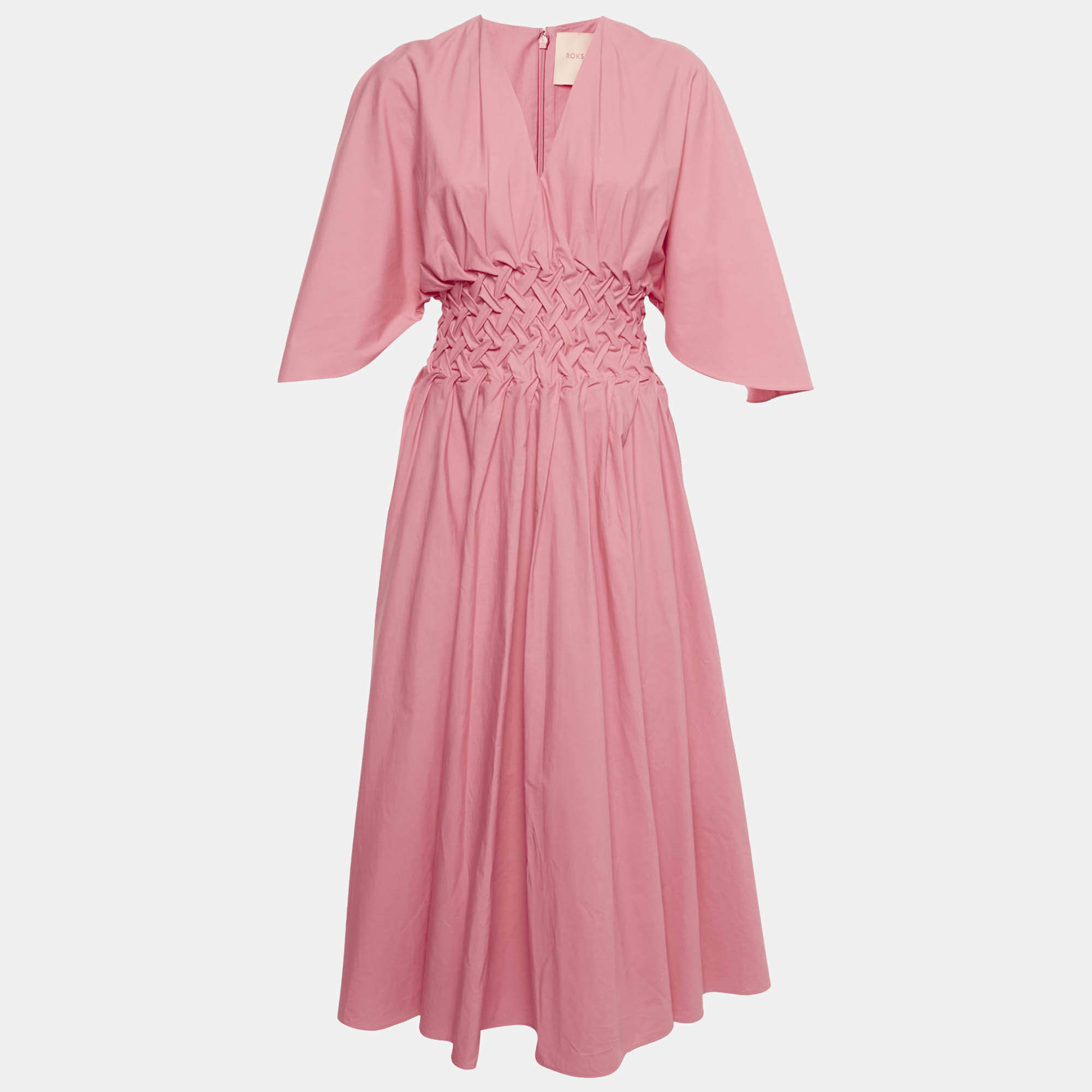 مملوكة مسبقًا فسـتان روكــسـاندا بـوبلـيـن وردي مـجـمعت مـقـاس مـتوسـط - ميــديــوم