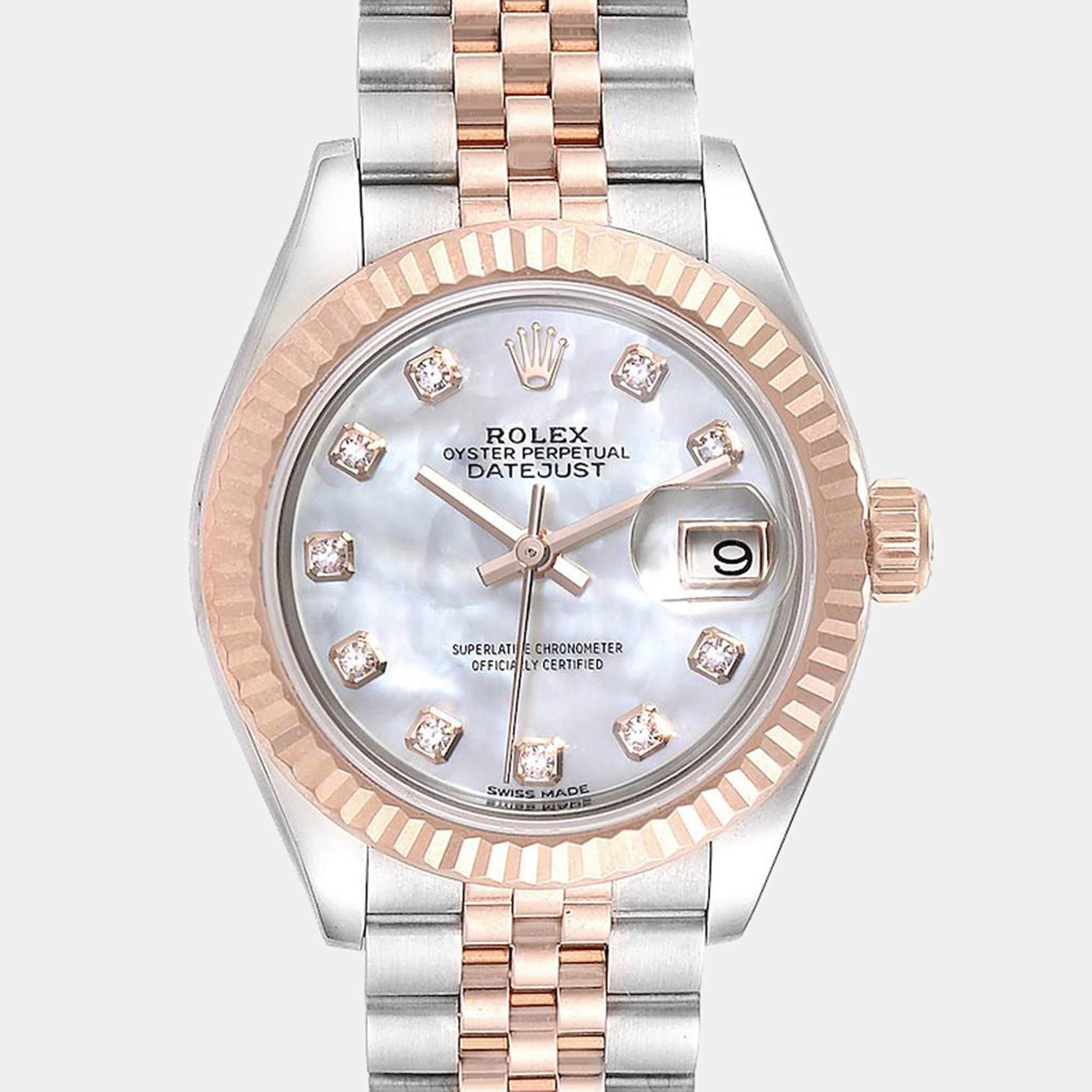 Rolex Lady-Datejust 28 Everose Gold Women's Watch