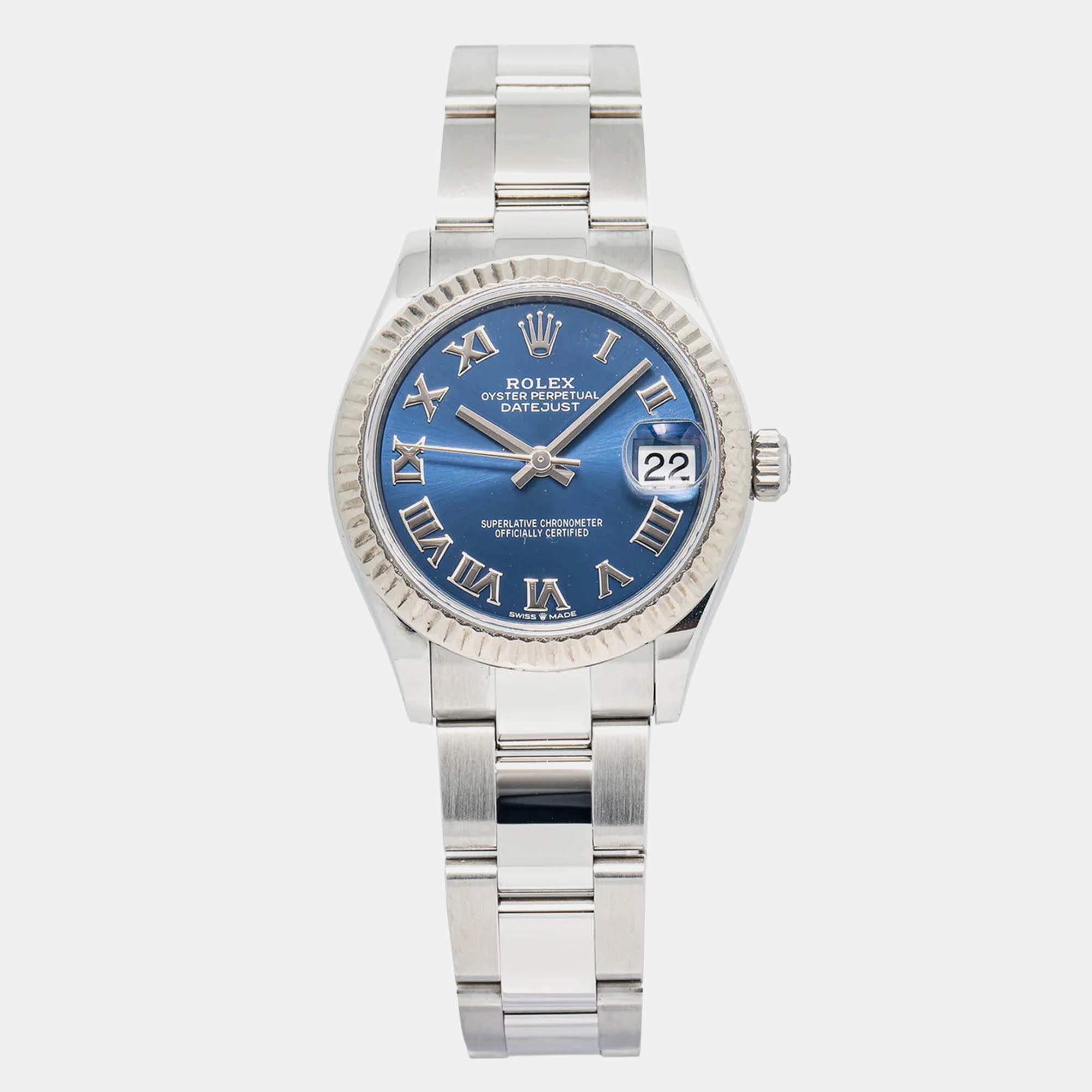 Rolex Datejust 278274 Automatic Blue Stainless Steel Women's Wristwatch 31 mm