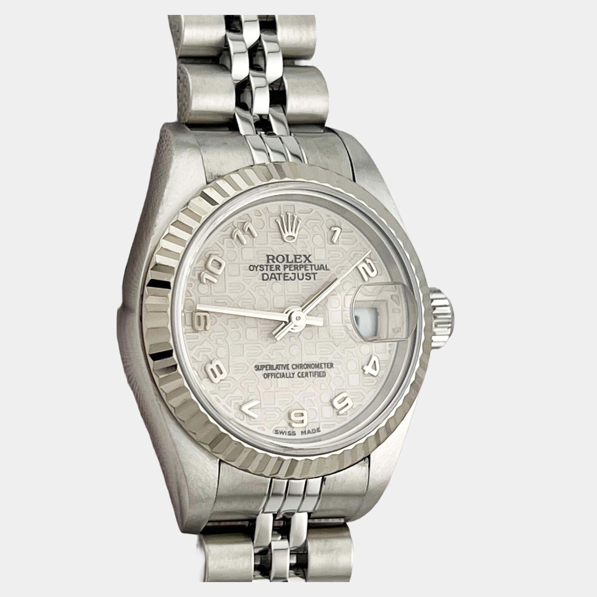 Pre Owned Rolex Datejust 79174 Automatic Stainless Steel Women's Wristwatch 26 mm
