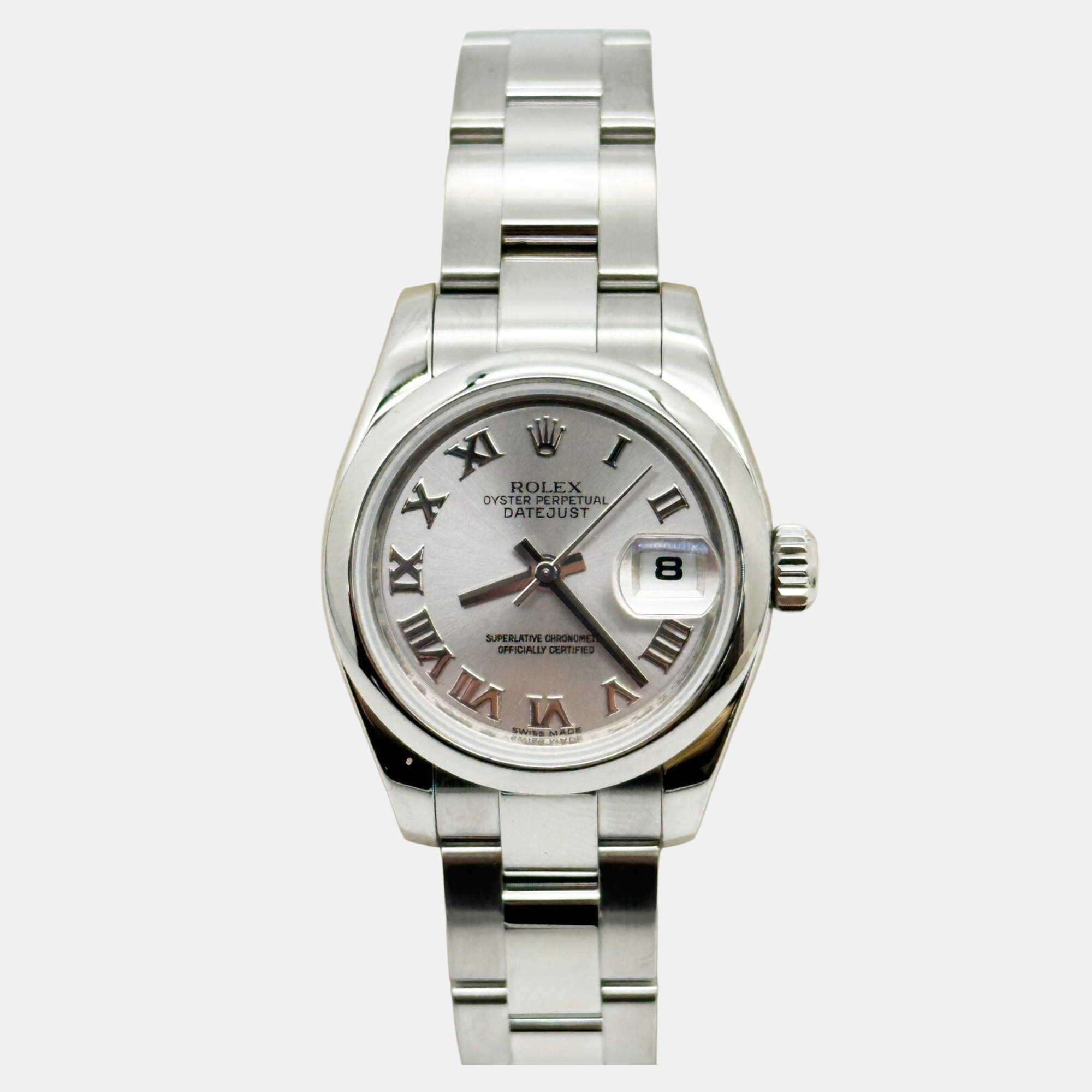 Pre Owned Rolex Datejust 179160 Automatic Silver Stainless Steel Women's Wristwatch 26 mm
