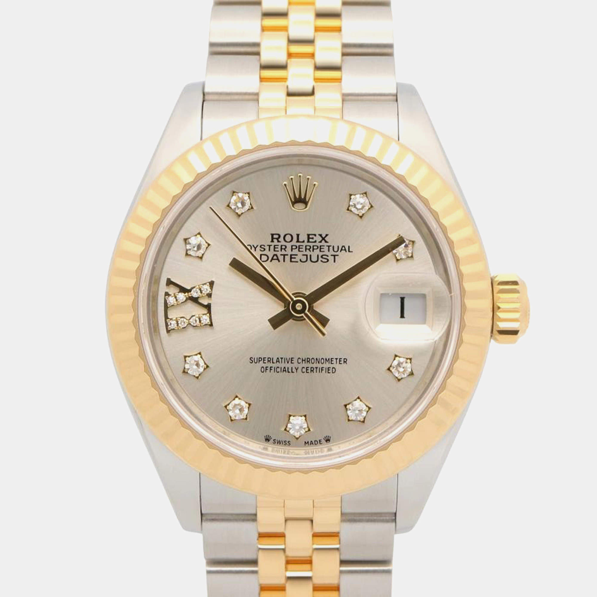Rolex Datejust 279173G, 28 mm, Silver Dial