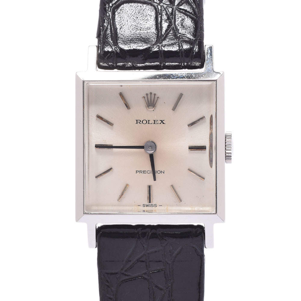 Pre Owned Rolex Silver Stainless Steel Prescription 2639 Manual Winding Women's Wristwatch 20 MM