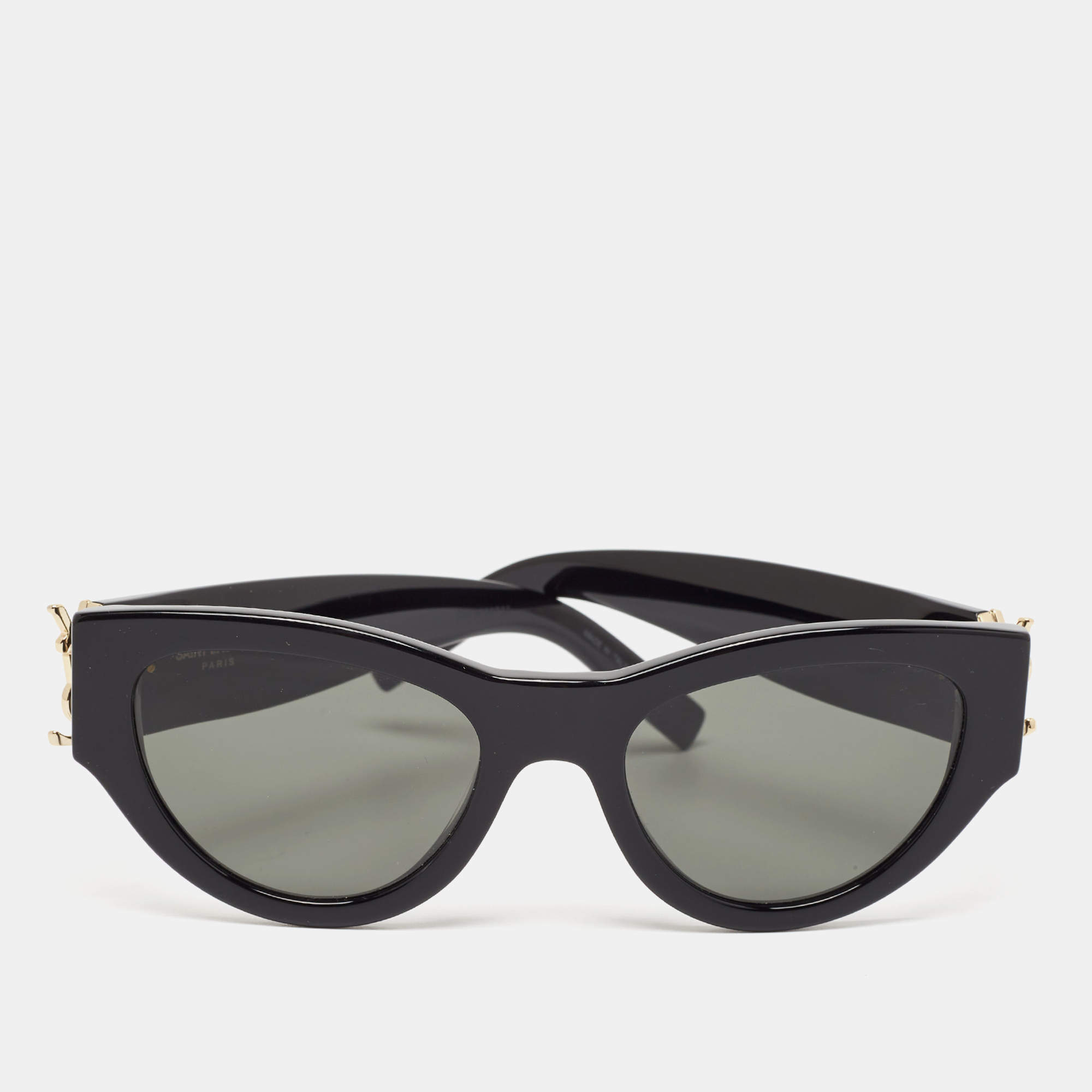 Saint Laurent Black SL M94 Monogram Cat Eye Sunglasses