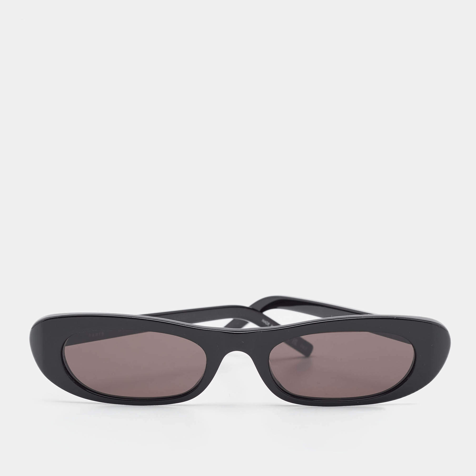 Saint Laurent Black SL 557 Shade Oval Sunglasses