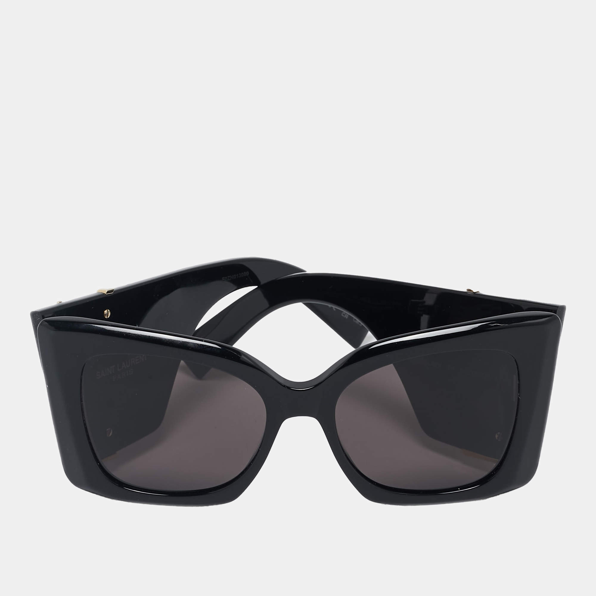 Saint Laurent Black SL M119 Blaze Butterfly Sunglasses