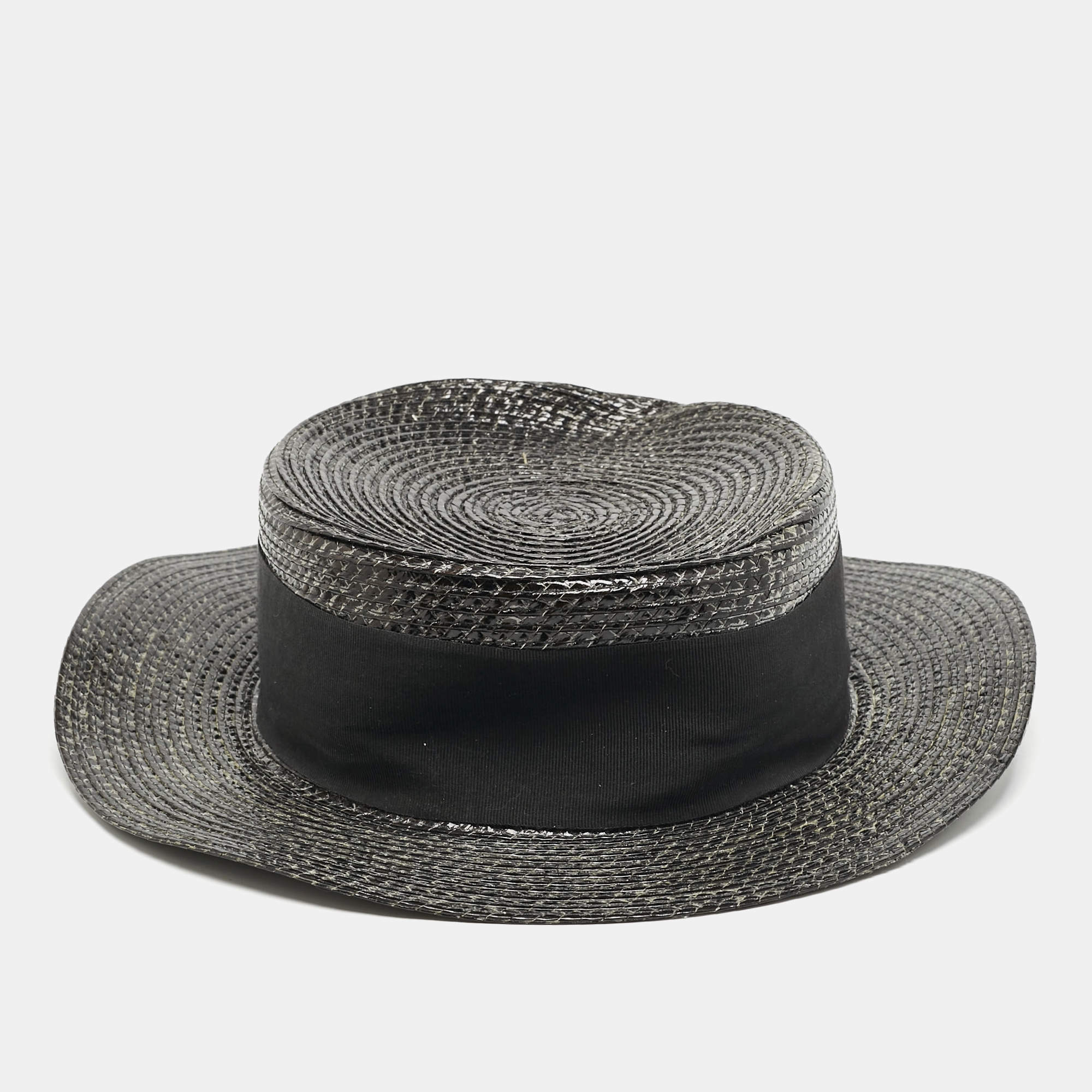 Saint Laurent★素敵！Womens Fedora Hat Beige/Black Saint Laurent Felt Fedora Hat | Neiman Marcus