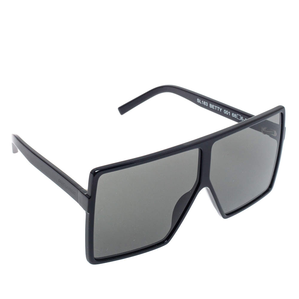 Saint Laurent Paris Black/ Grey SL 183 Betty Oversized Sunglasses
