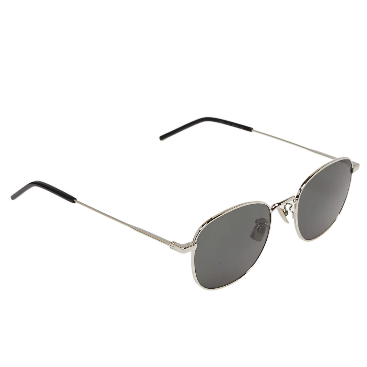 Saint Laurent Silver/Grey SL299 Round Sunglasses