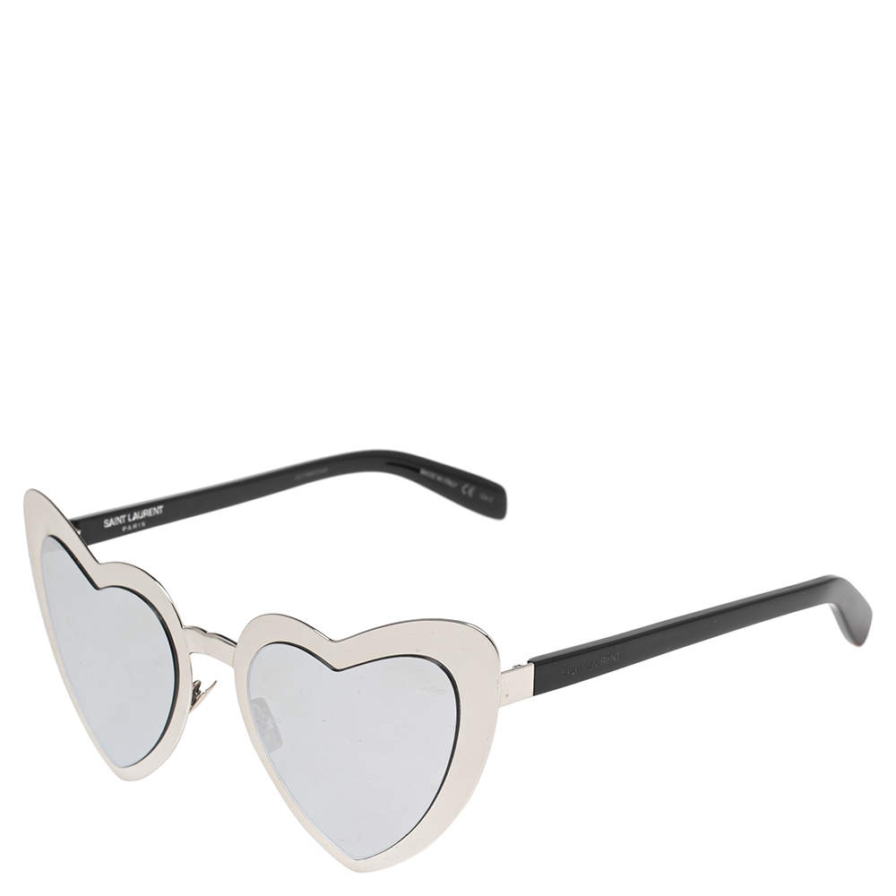 Occhiale da sole a cuore Saint Laurent 196 LOULOU nero, Occhiali